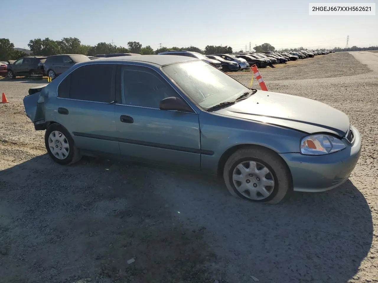 1999 Honda Civic Lx VIN: 2HGEJ667XXH562621 Lot: 61068195