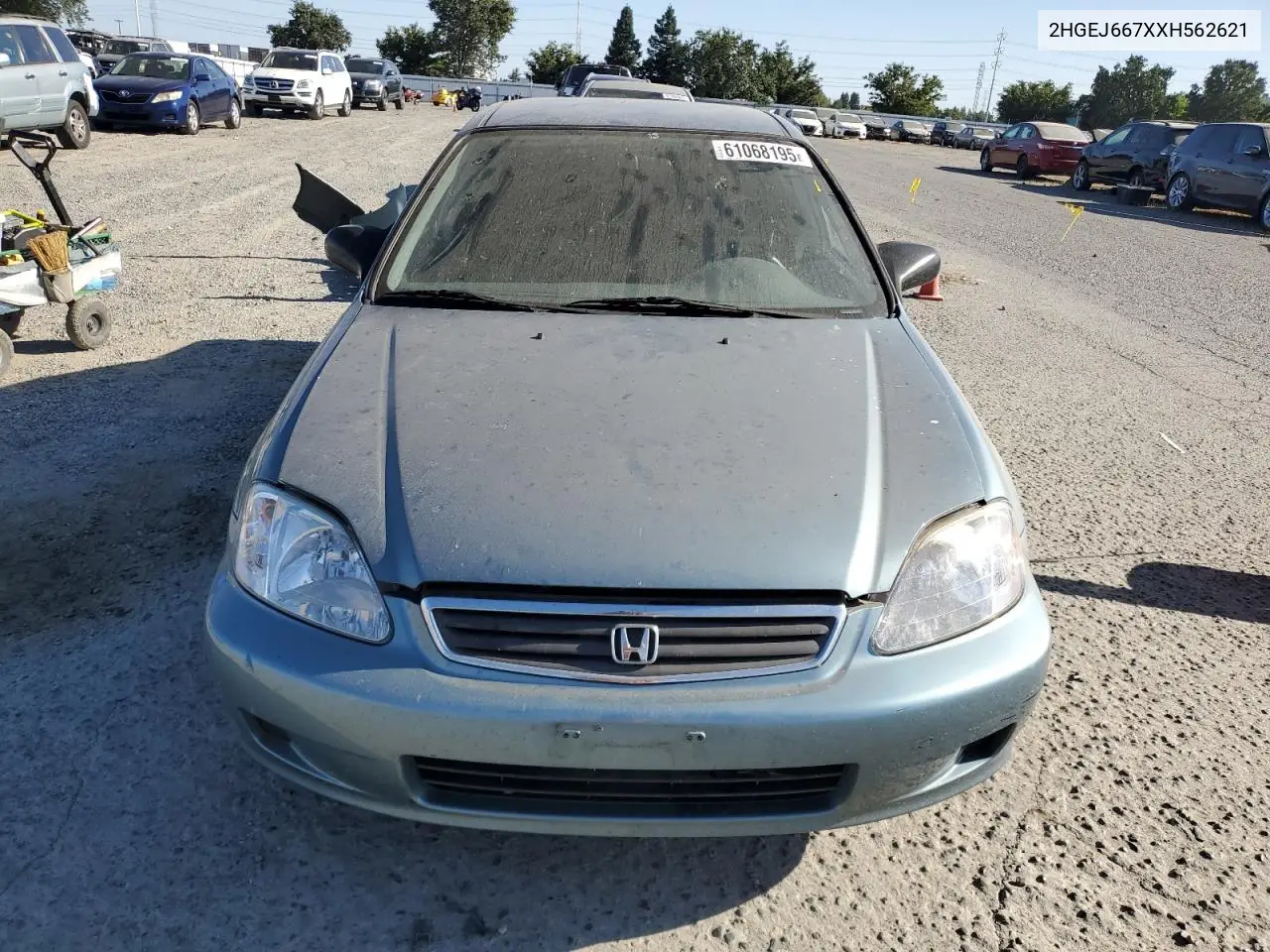1999 Honda Civic Lx VIN: 2HGEJ667XXH562621 Lot: 61068195