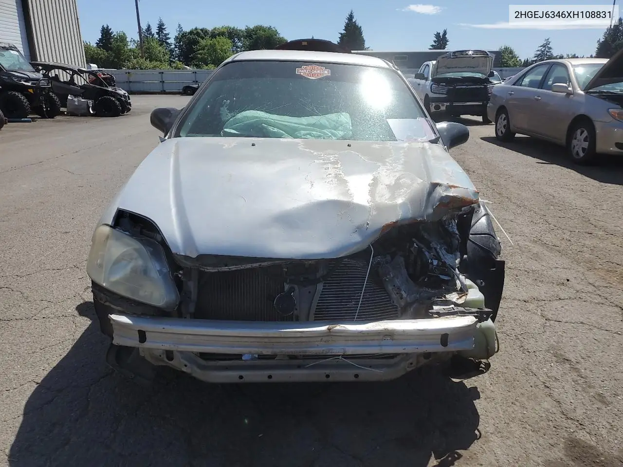 1999 Honda Civic Dx VIN: 2HGEJ6346XH108831 Lot: 61261395