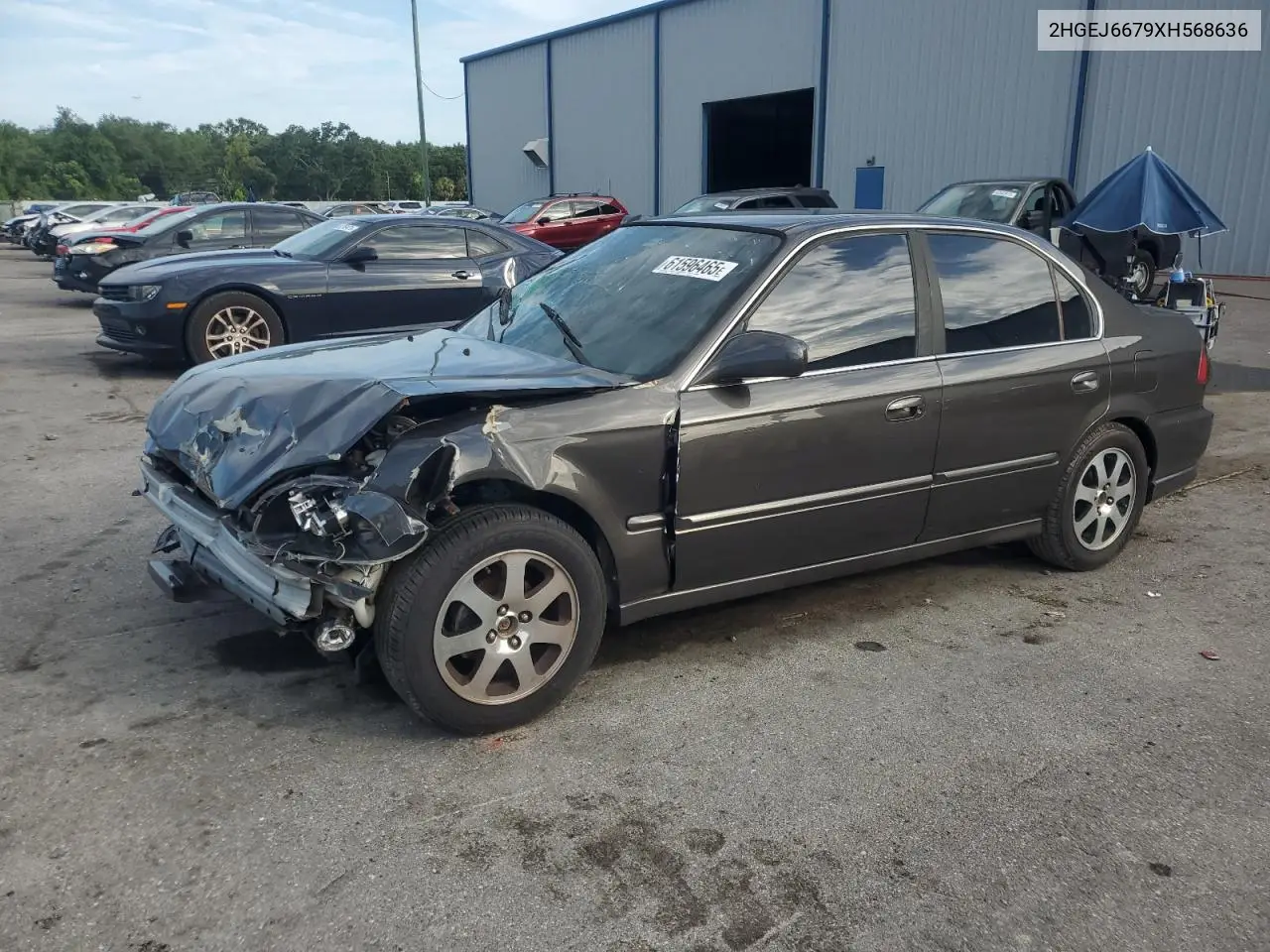 1999 Honda Civic Lx VIN: 2HGEJ6679XH568636 Lot: 61596465