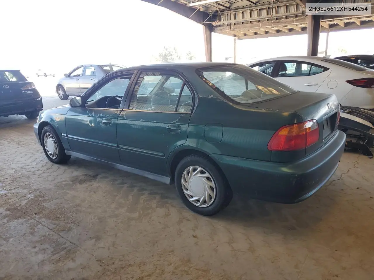 1999 Honda Civic Base VIN: 2HGEJ6612XH544254 Lot: 61676555