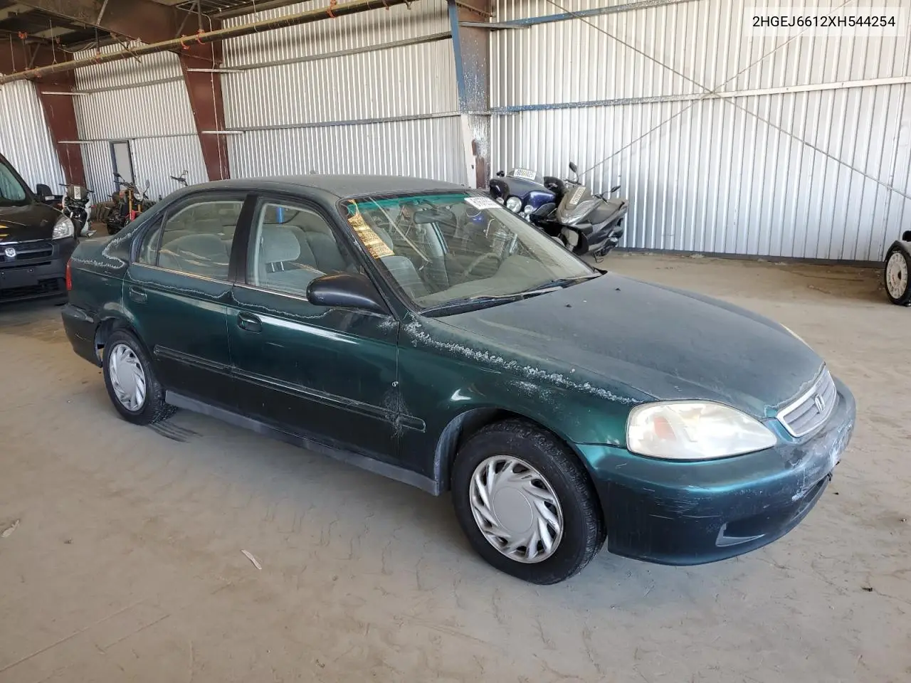 1999 Honda Civic Base VIN: 2HGEJ6612XH544254 Lot: 61676555