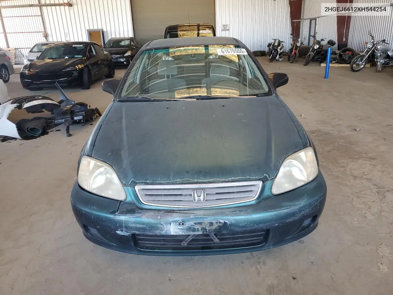 1999 Honda Civic Base VIN: 2HGEJ6612XH544254 Lot: 61676555
