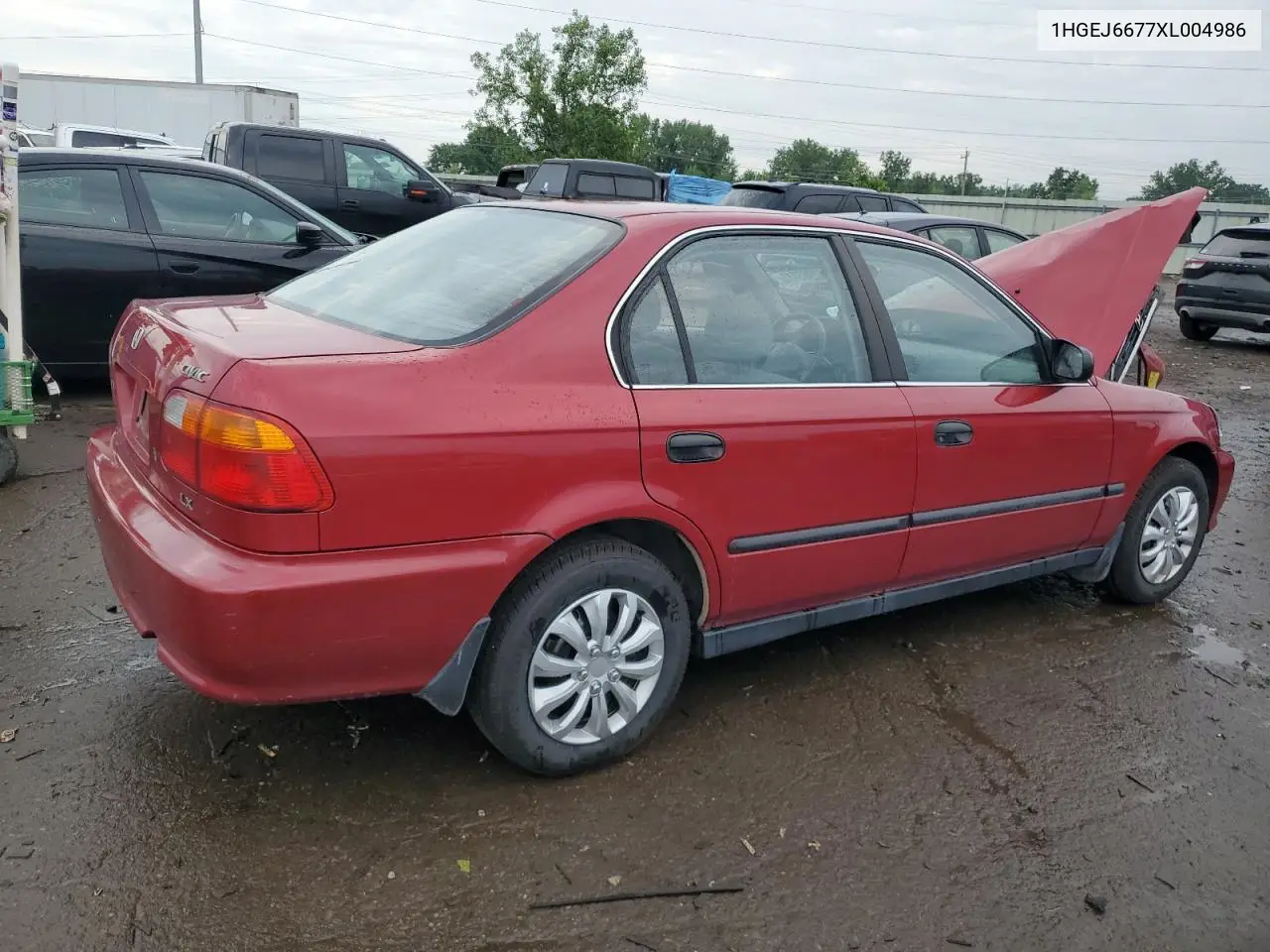 1999 Honda Civic Lx VIN: 1HGEJ6677XL004986 Lot: 62903715