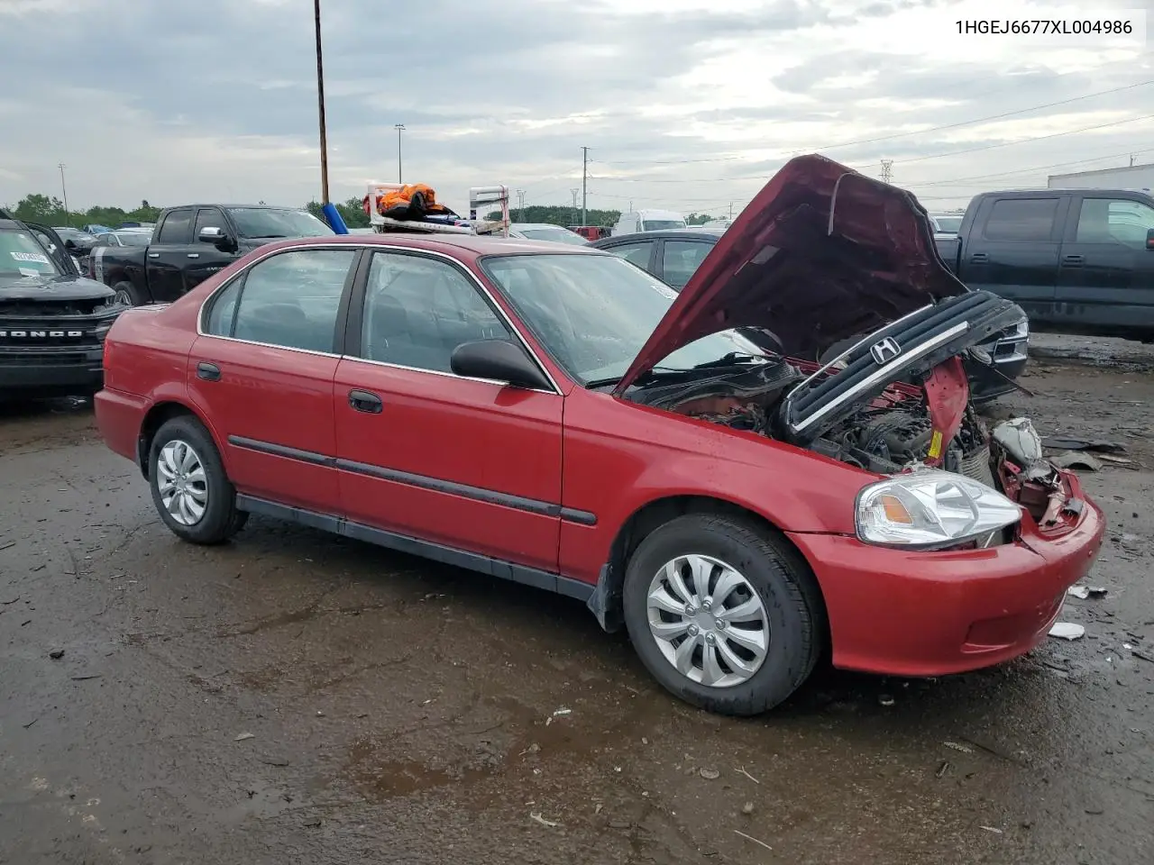 1999 Honda Civic Lx VIN: 1HGEJ6677XL004986 Lot: 62903715