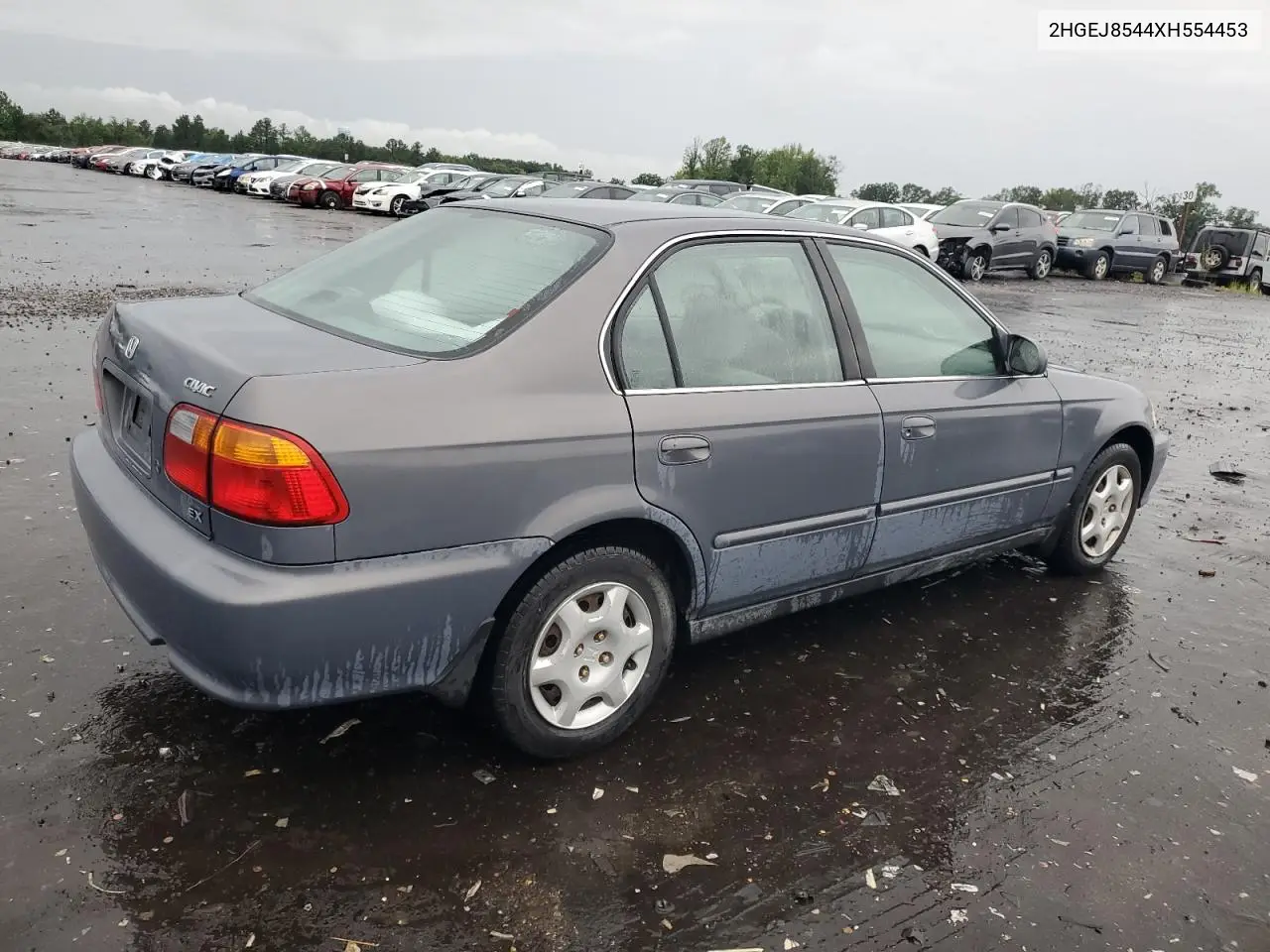 1999 Honda Civic Ex VIN: 2HGEJ8544XH554453 Lot: 63164935