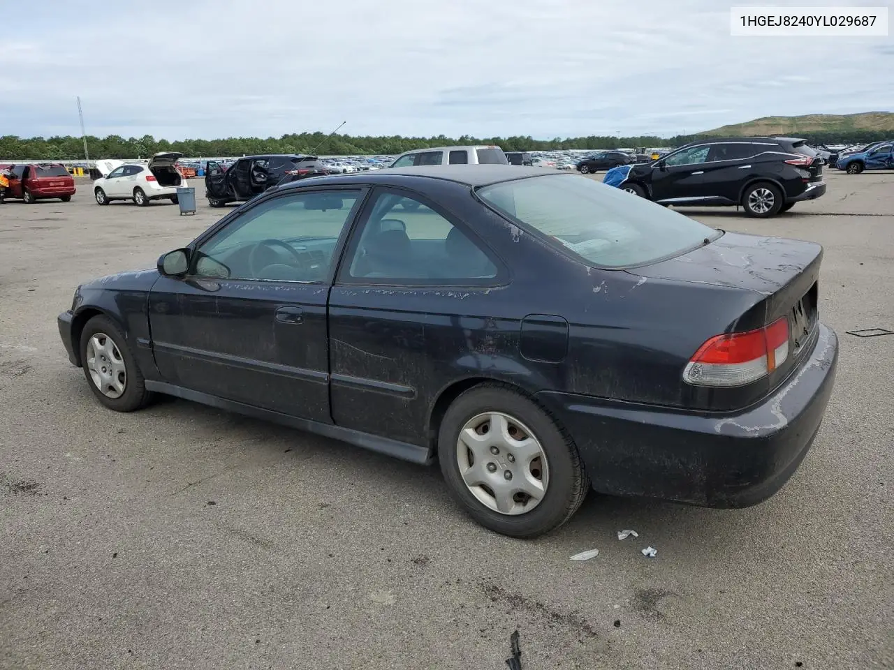 2000 Honda Civic Ex VIN: 1HGEJ8240YL029687 Lot: 62451315