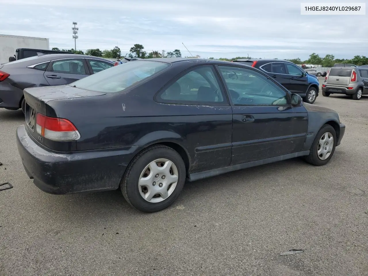2000 Honda Civic Ex VIN: 1HGEJ8240YL029687 Lot: 62451315