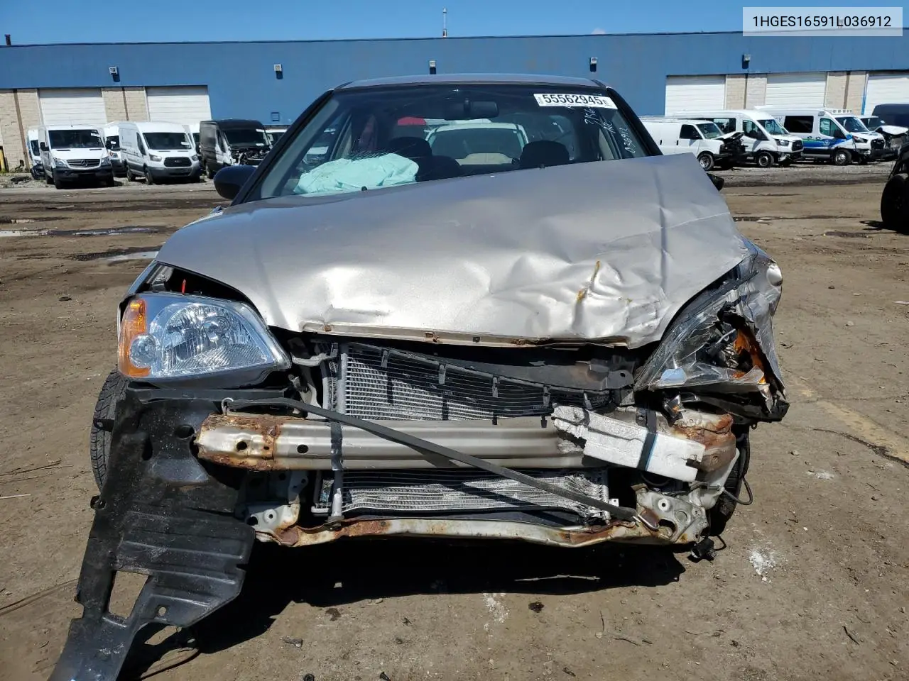 2001 Honda Civic Lx VIN: 1HGES16591L036912 Lot: 55562945