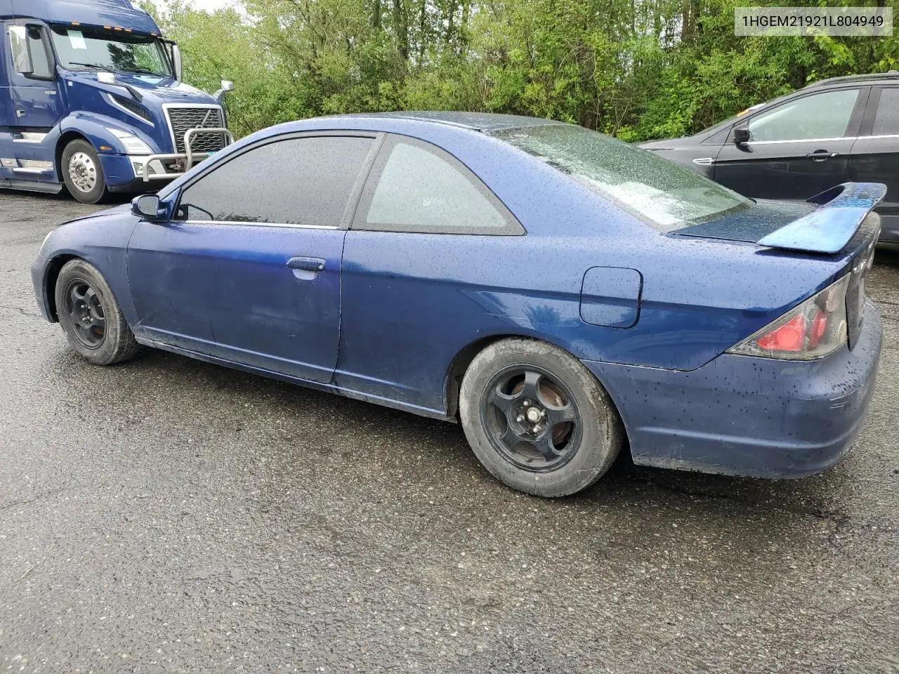 2001 Honda Civic Si VIN: 1HGEM21921L804949 Lot: 57226235