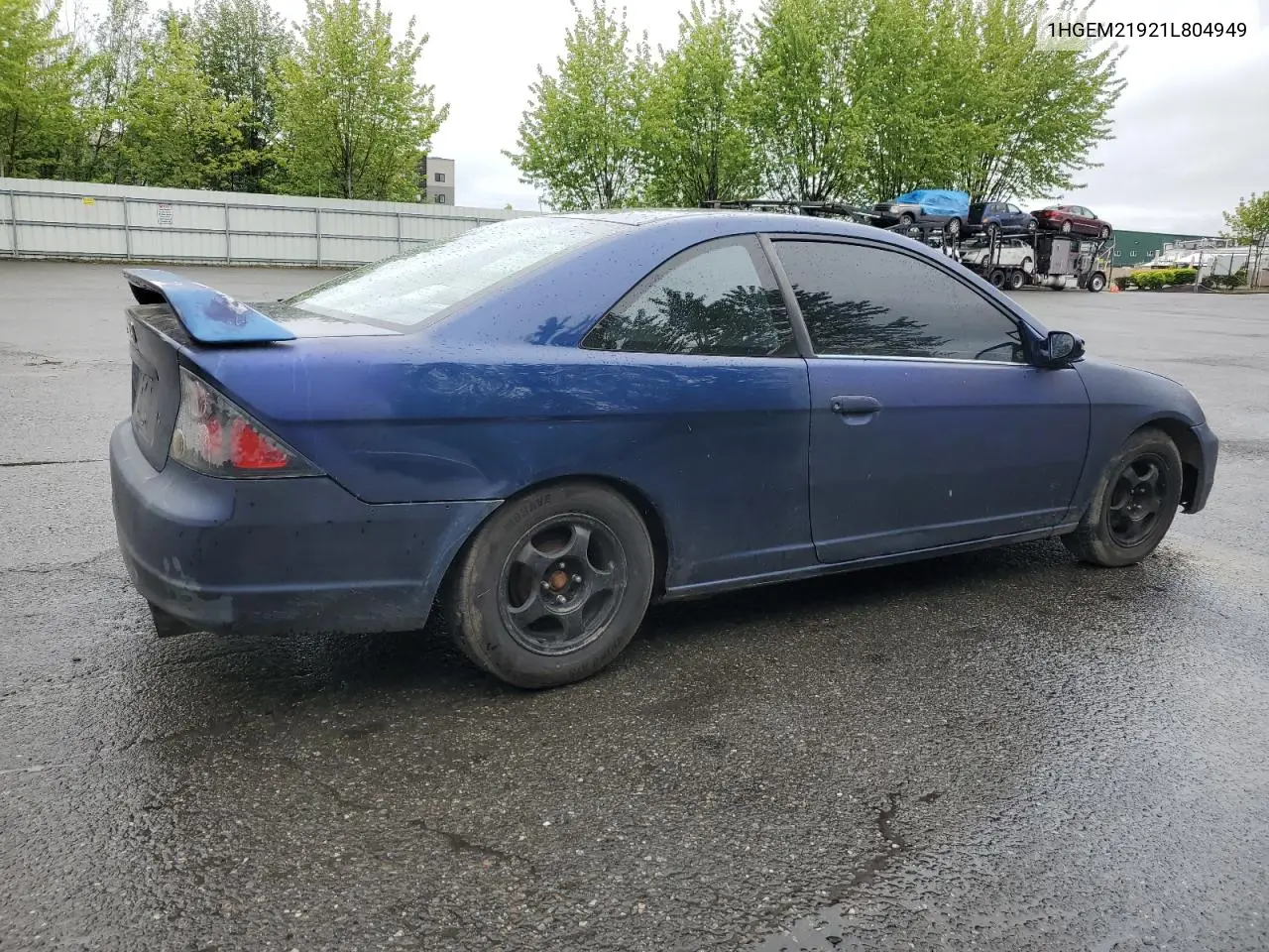 2001 Honda Civic Si VIN: 1HGEM21921L804949 Lot: 57226235