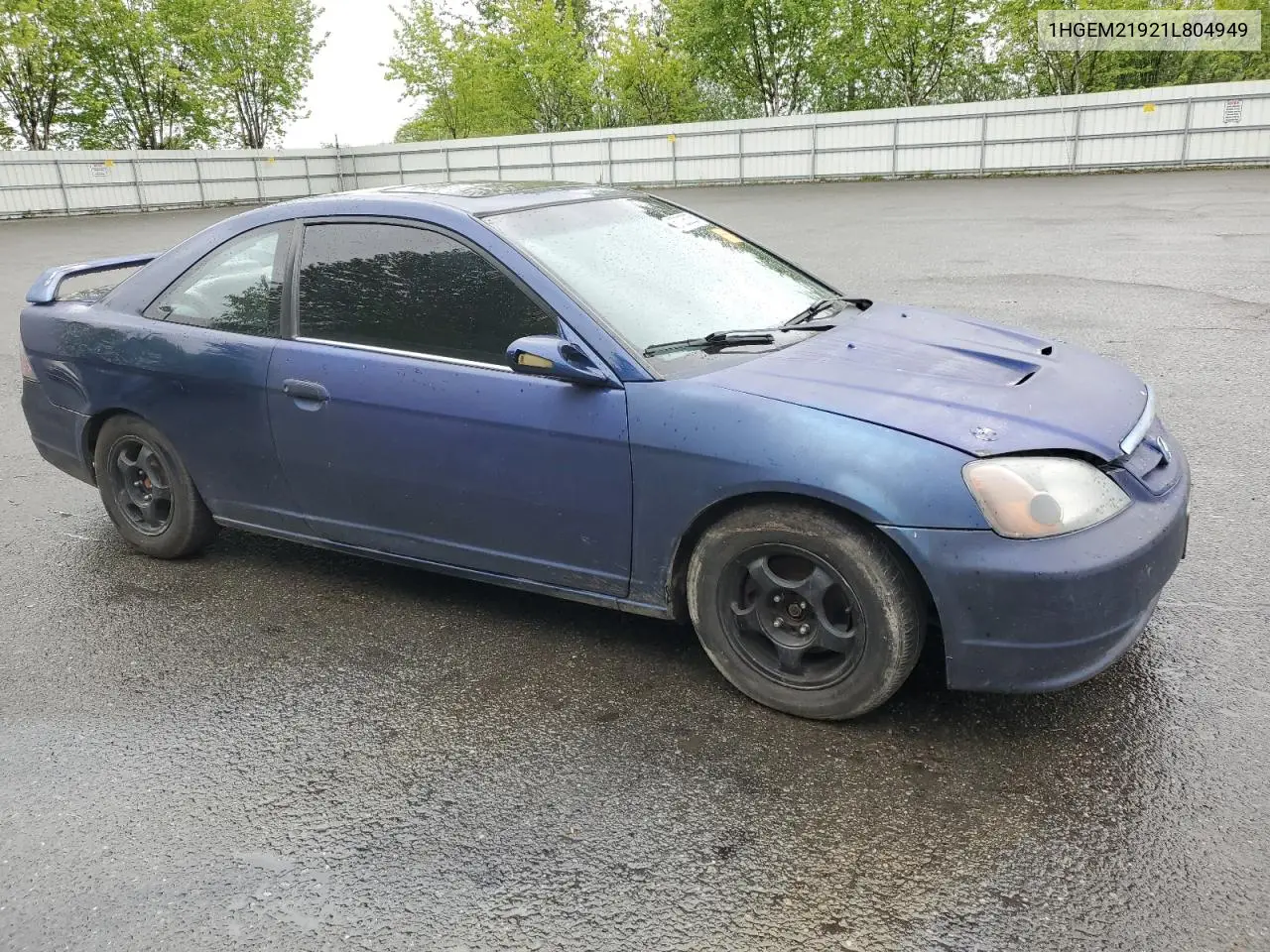 2001 Honda Civic Si VIN: 1HGEM21921L804949 Lot: 57226235