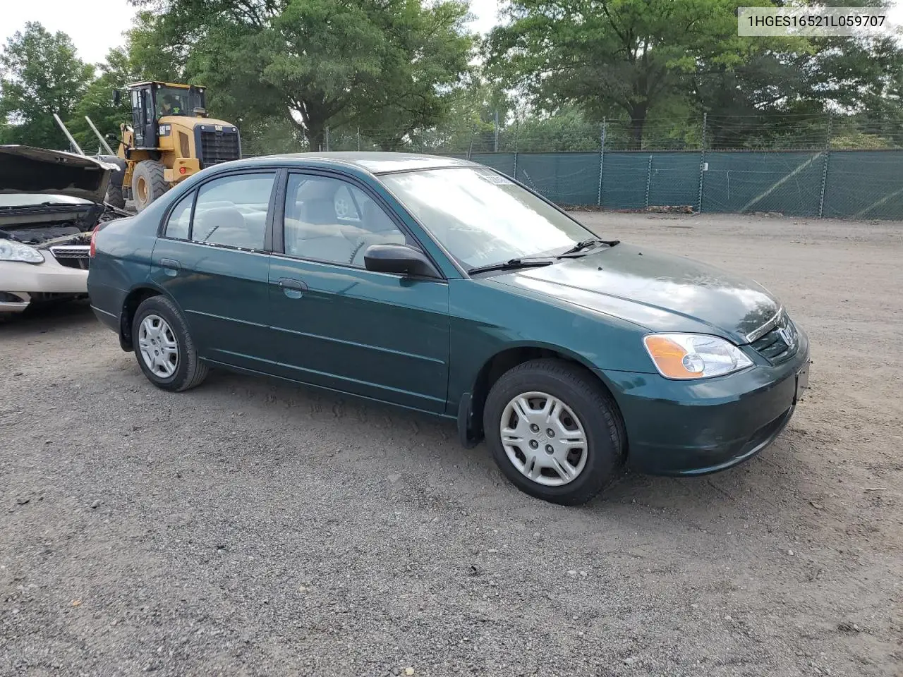 2001 Honda Civic Lx VIN: 1HGES16521L059707 Lot: 62904995