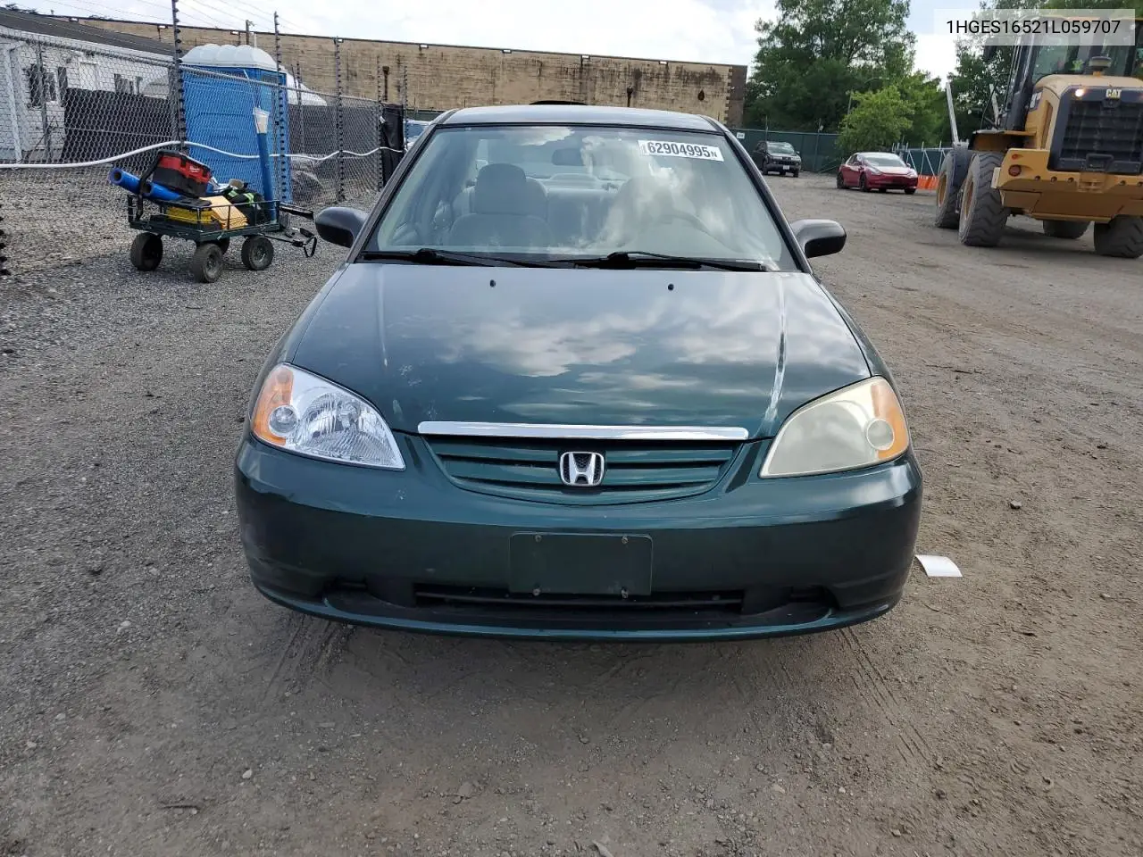 2001 Honda Civic Lx VIN: 1HGES16521L059707 Lot: 62904995