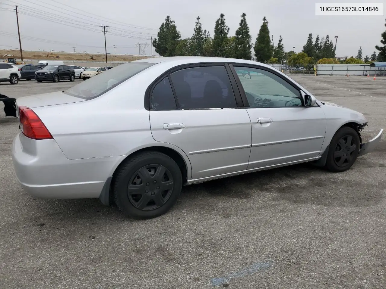 2003 Honda Civic Lx VIN: 1HGES16573L014846 Lot: 49913235