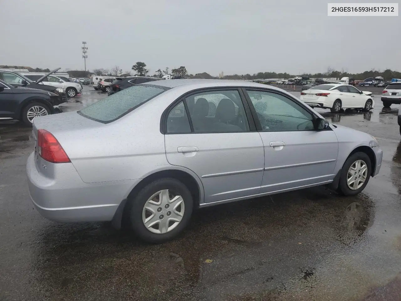 2003 Honda Civic Lx VIN: 2HGES16593H517212 Lot: 50229755