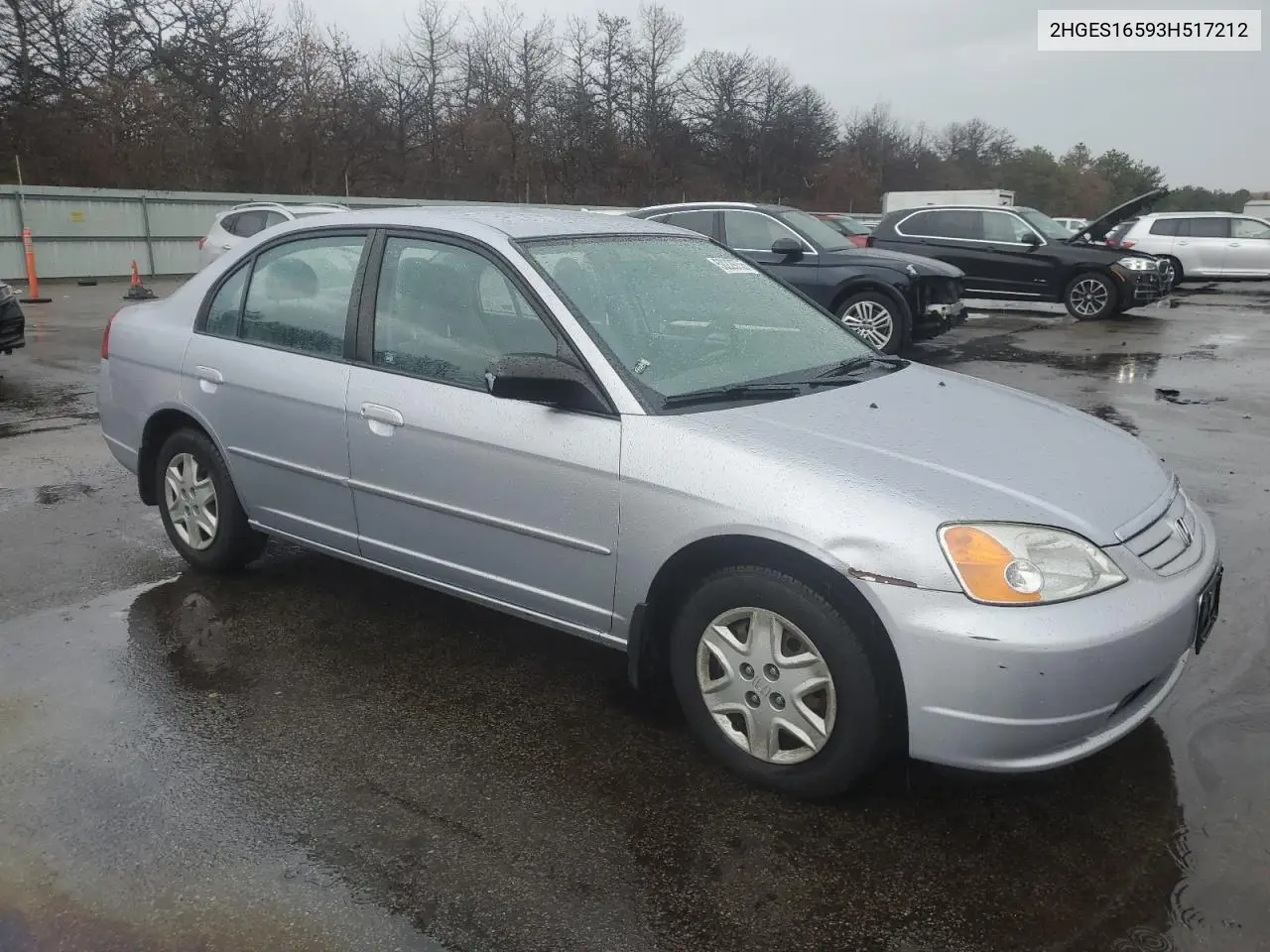 2003 Honda Civic Lx VIN: 2HGES16593H517212 Lot: 50229755