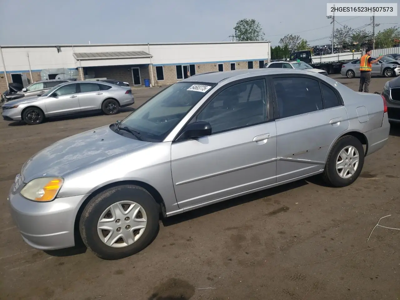 2003 Honda Civic Lx VIN: 2HGES16523H507573 Lot: 54683775