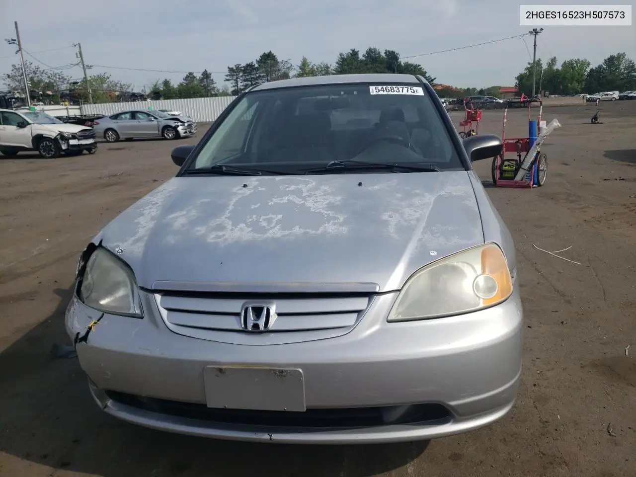 2003 Honda Civic Lx VIN: 2HGES16523H507573 Lot: 54683775