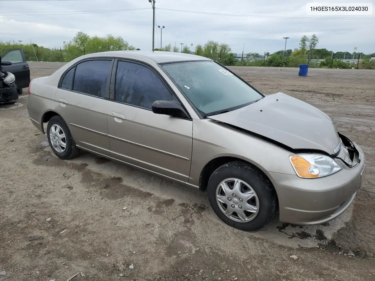 2003 Honda Civic Lx VIN: 1HGES165X3L024030 Lot: 56422125