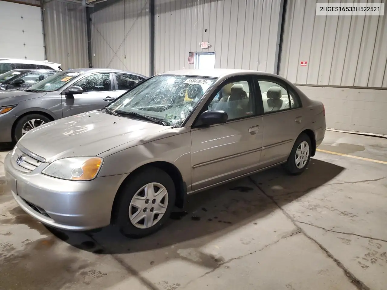 2003 Honda Civic Lx VIN: 2HGES16533H522521 Lot: 56640925
