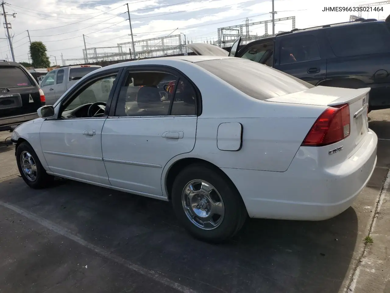 2003 Honda Civic Hybrid VIN: JHMES96633S021464 Lot: 56690645