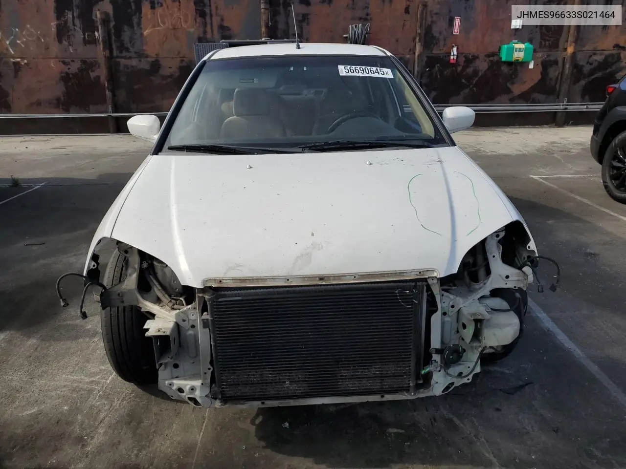 2003 Honda Civic Hybrid VIN: JHMES96633S021464 Lot: 56690645