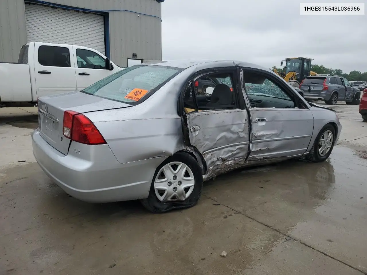 2003 Honda Civic Lx VIN: 1HGES15543L036966 Lot: 59678805