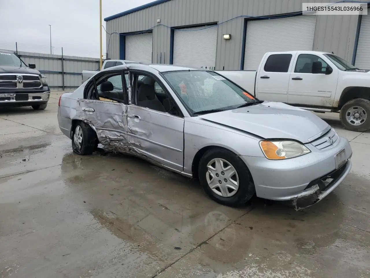 2003 Honda Civic Lx VIN: 1HGES15543L036966 Lot: 59678805