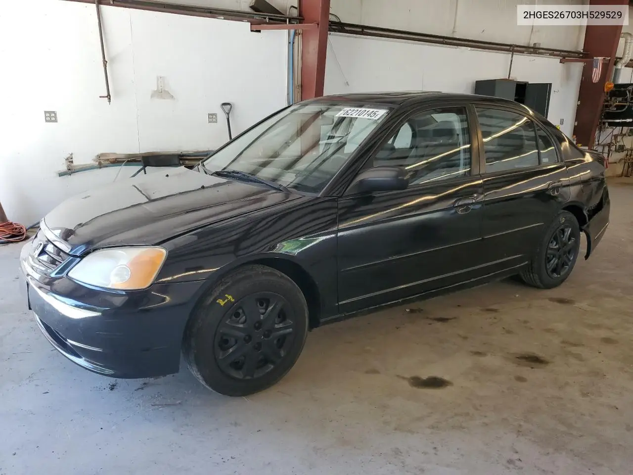 2003 Honda Civic Ex VIN: 2HGES26703H529529 Lot: 62210145
