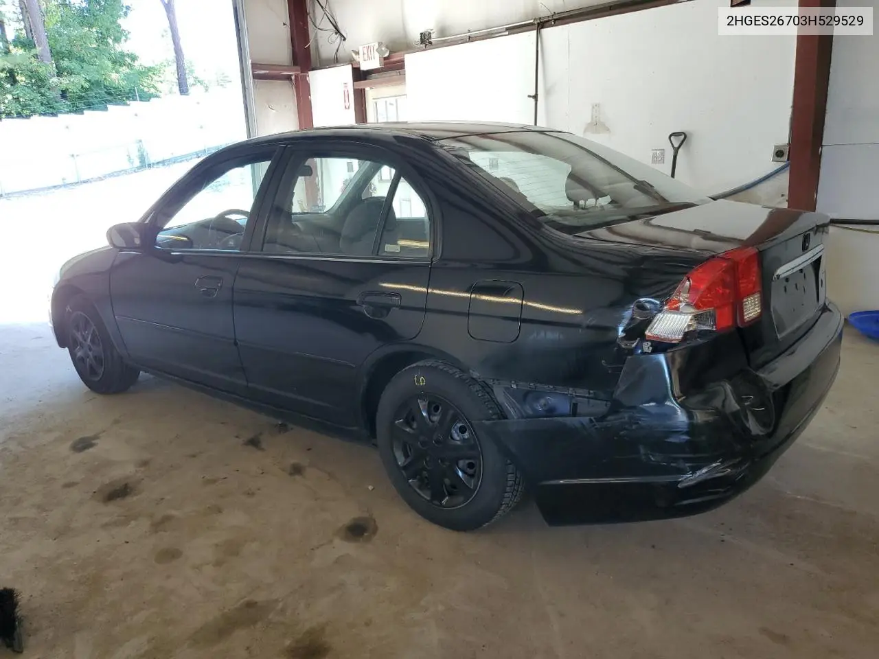 2003 Honda Civic Ex VIN: 2HGES26703H529529 Lot: 62210145