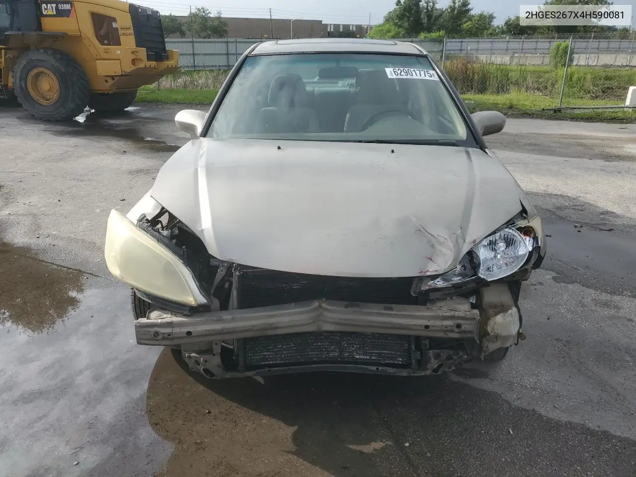 2003 Honda Civic Ex VIN: 2HGES267X4H590081 Lot: 62901775