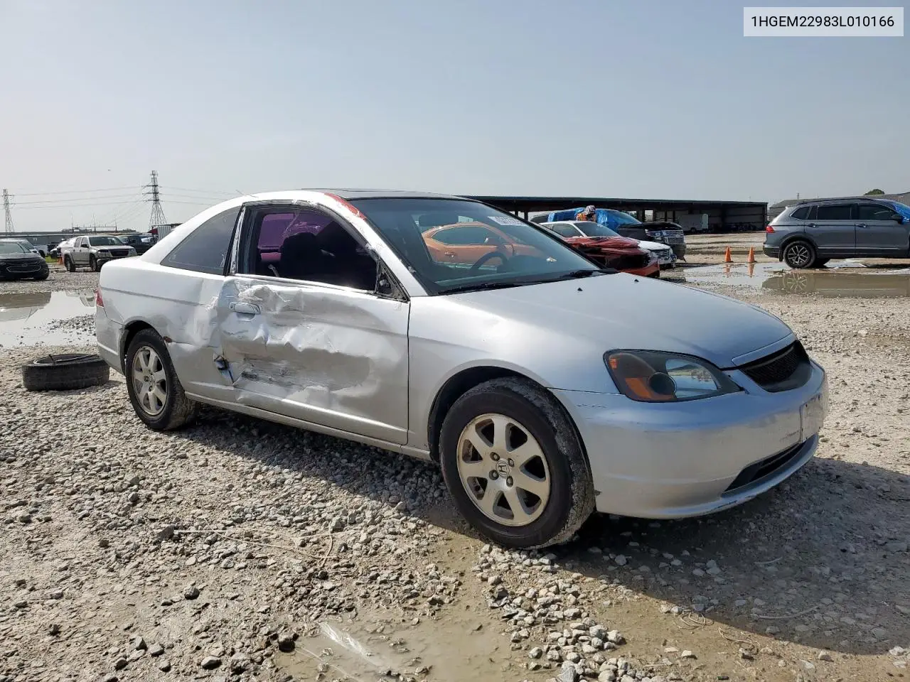 2003 Honda Civic Ex VIN: 1HGEM22983L010166 Lot: 63127295