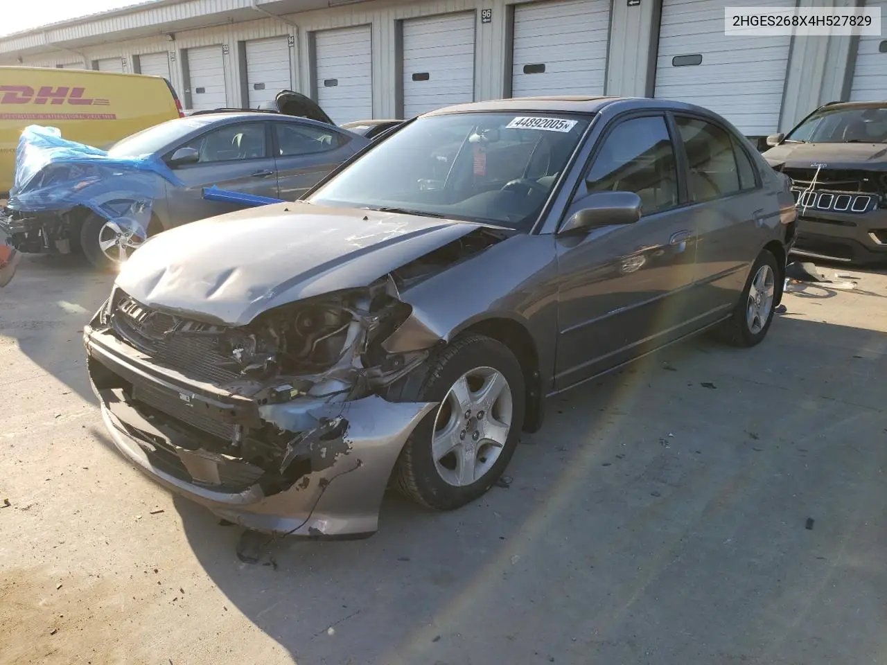 2004 Honda Civic Ex VIN: 2HGES268X4H527829 Lot: 44892005