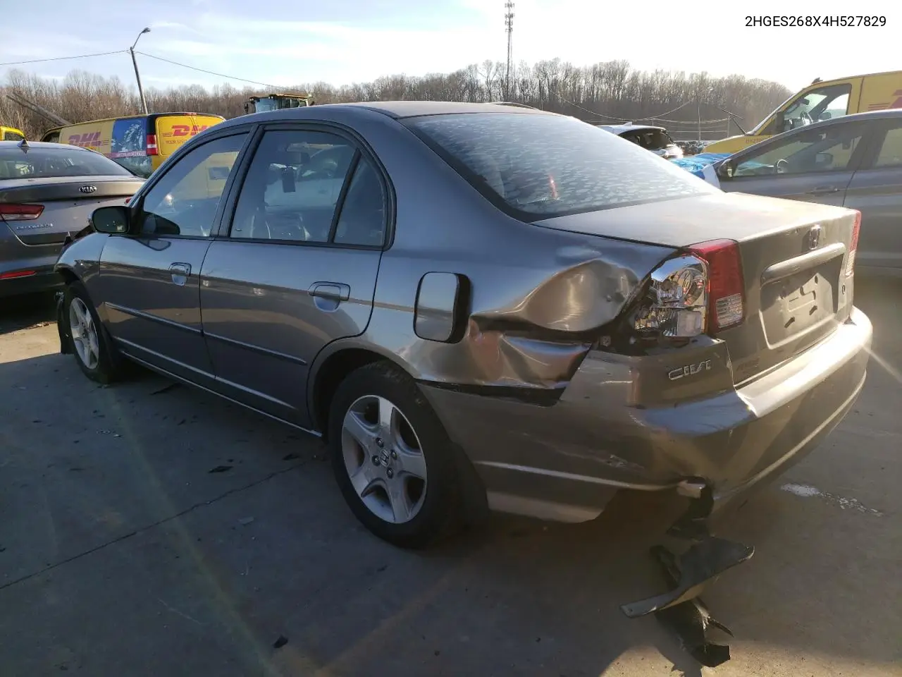 2004 Honda Civic Ex VIN: 2HGES268X4H527829 Lot: 44892005