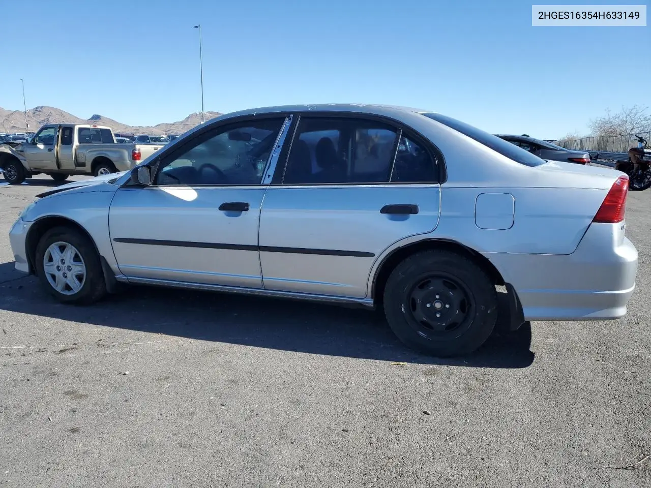 2004 Honda Civic Dx Vp VIN: 2HGES16354H633149 Lot: 45868795