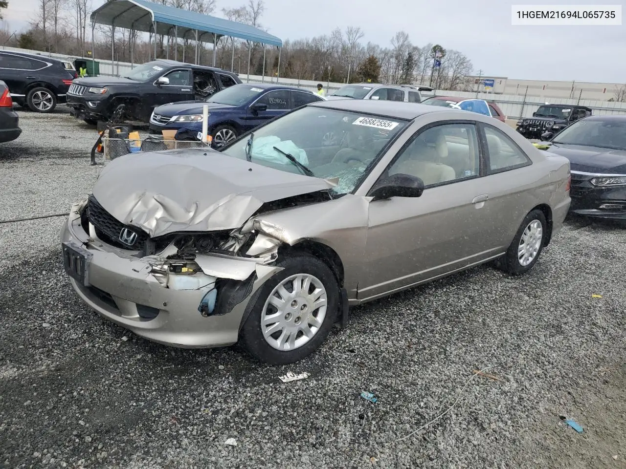 2004 Honda Civic Lx VIN: 1HGEM21694L065735 Lot: 46882555