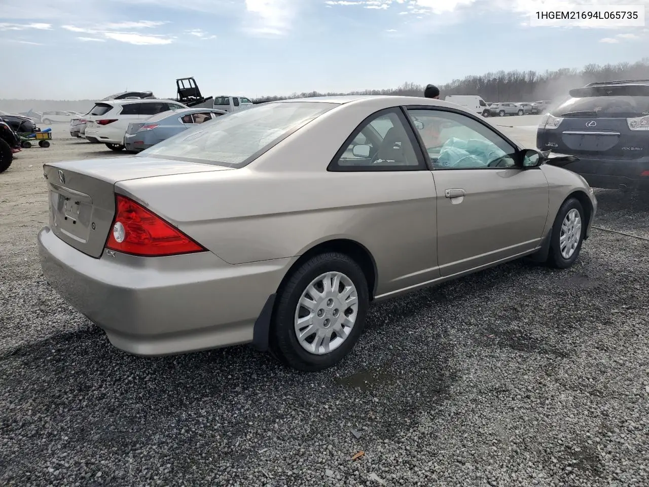 2004 Honda Civic Lx VIN: 1HGEM21694L065735 Lot: 46882555