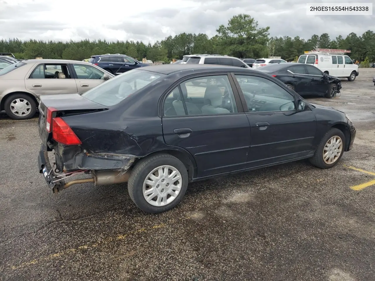 2004 Honda Civic Lx VIN: 2HGES16554H543338 Lot: 56353535