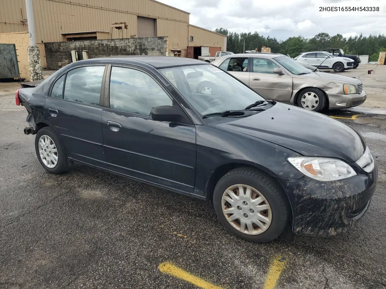 2004 Honda Civic Lx VIN: 2HGES16554H543338 Lot: 56353535