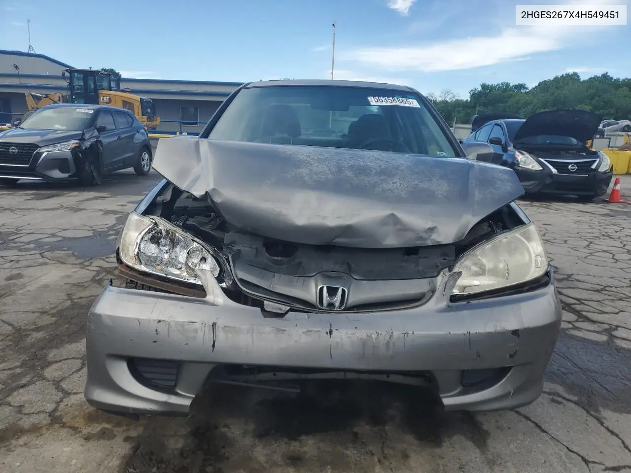 2004 Honda Civic Ex VIN: 2HGES267X4H549451 Lot: 56358865