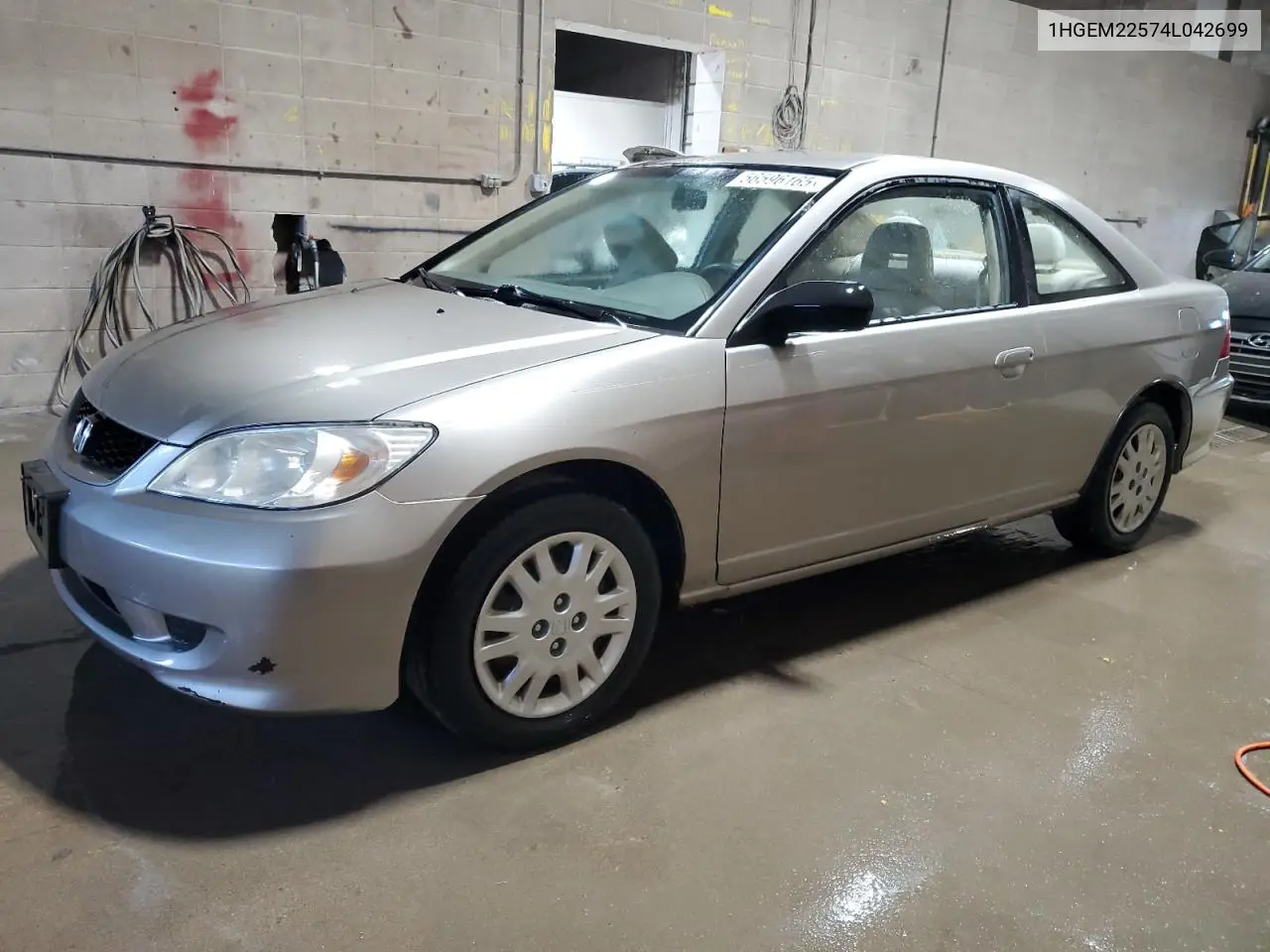 2004 Honda Civic Lx VIN: 1HGEM22574L042699 Lot: 56596165