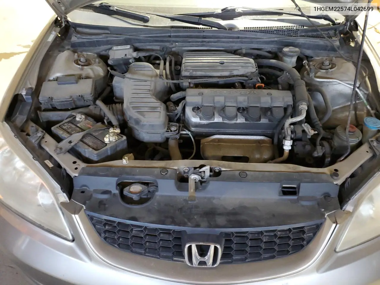 2004 Honda Civic Lx VIN: 1HGEM22574L042699 Lot: 56596165