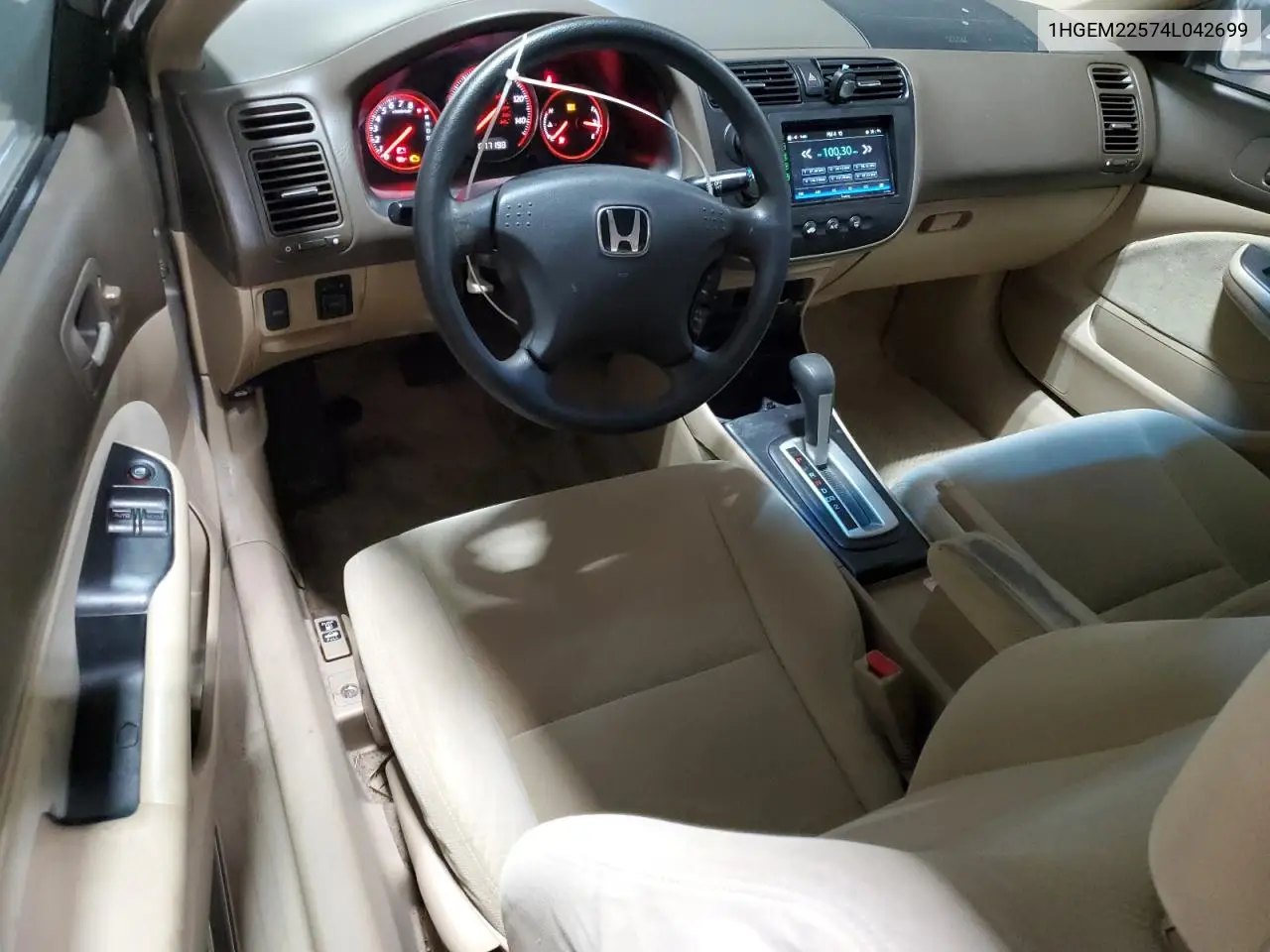 2004 Honda Civic Lx VIN: 1HGEM22574L042699 Lot: 56596165