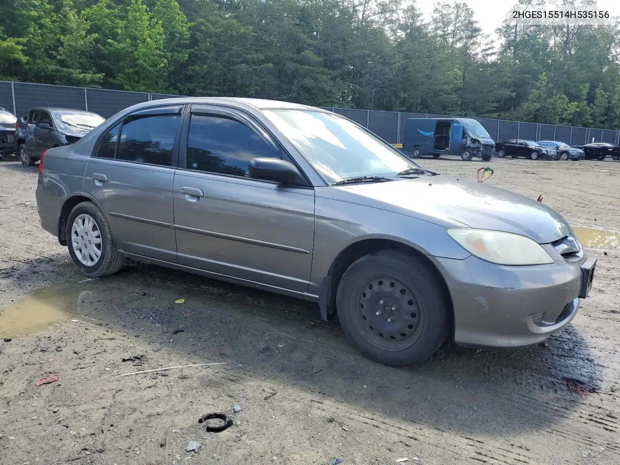 2004 Honda Civic Lx VIN: 2HGES15514H535156 Lot: 56659625