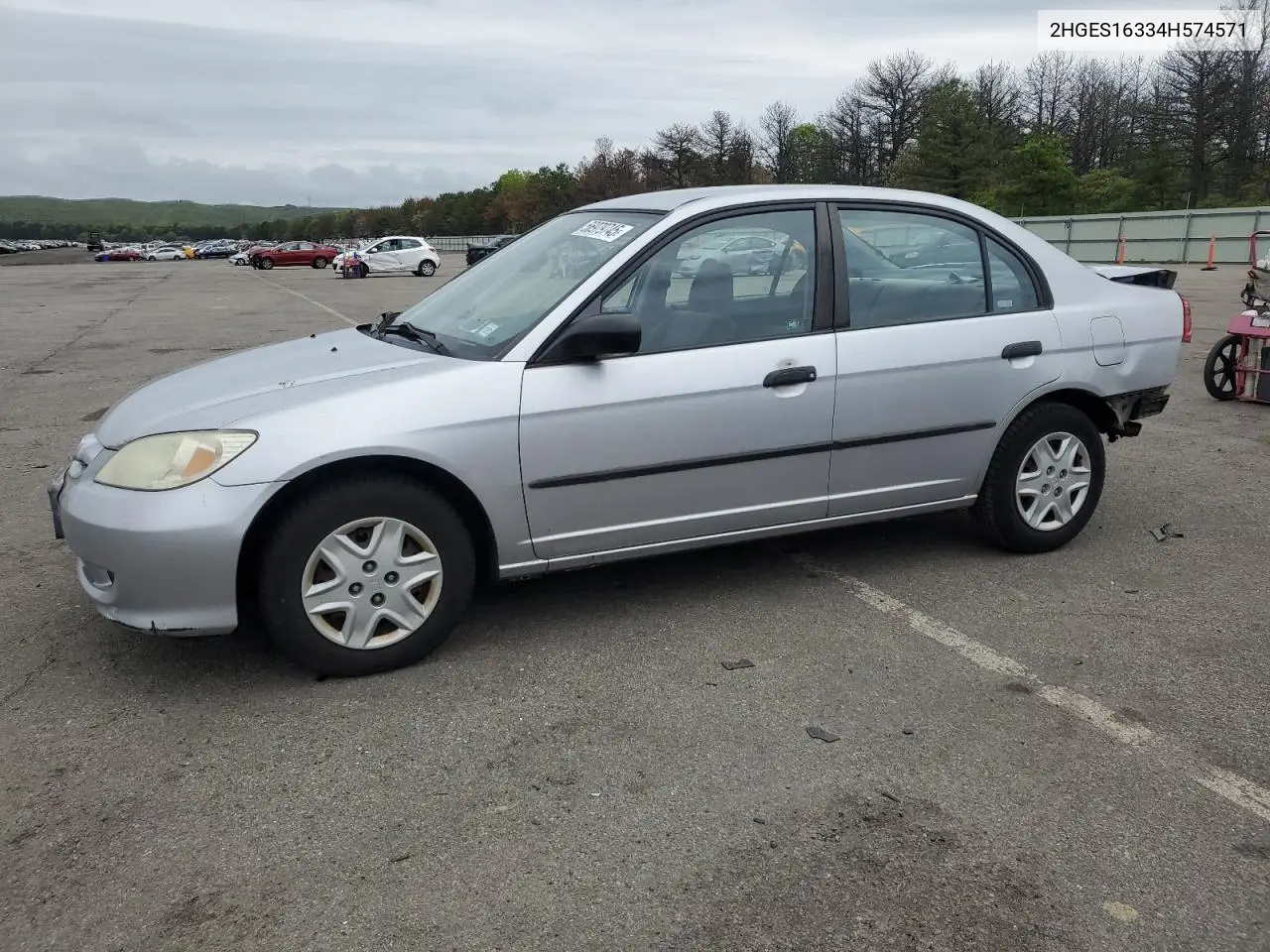 2004 Honda Civic Dx Vp VIN: 2HGES16334H574571 Lot: 56979745