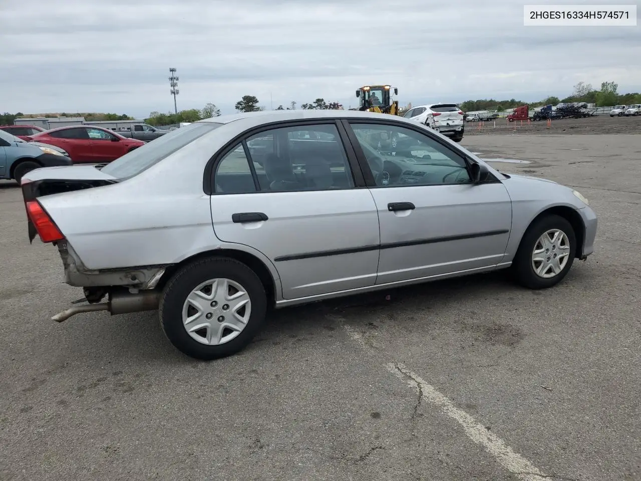 2004 Honda Civic Dx Vp VIN: 2HGES16334H574571 Lot: 56979745