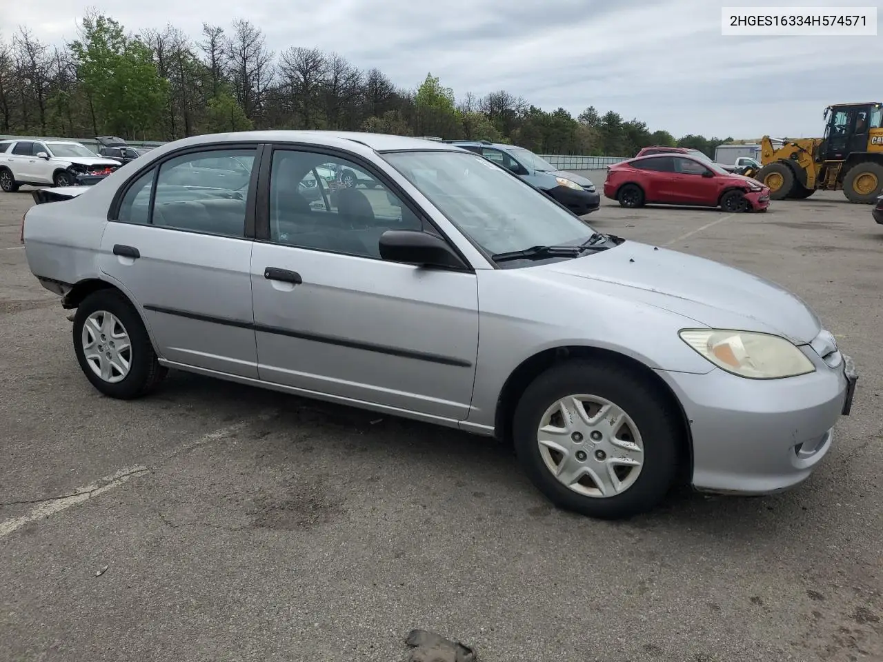 2004 Honda Civic Dx Vp VIN: 2HGES16334H574571 Lot: 56979745