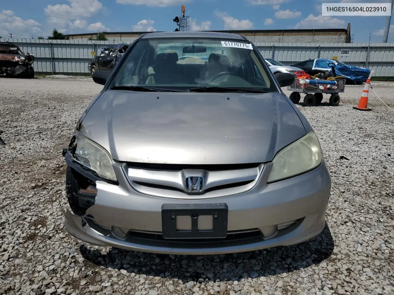 2004 Honda Civic Lx VIN: 1HGES16504L023910 Lot: 61770775