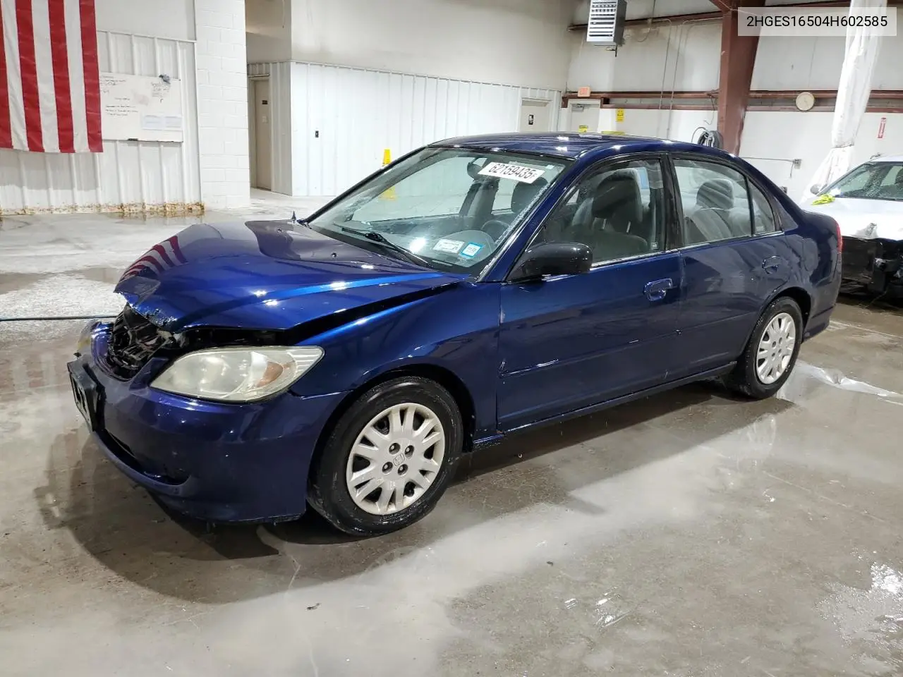 2004 Honda Civic Lx VIN: 2HGES16504H602585 Lot: 62159435